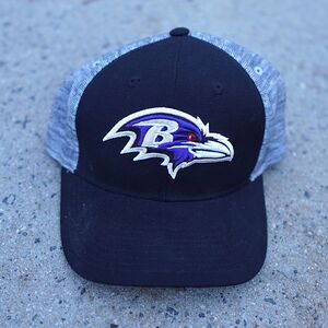 Baltimore Ravens ’47 Brand Crash Line Contender Hat Gray Black NFL Cap